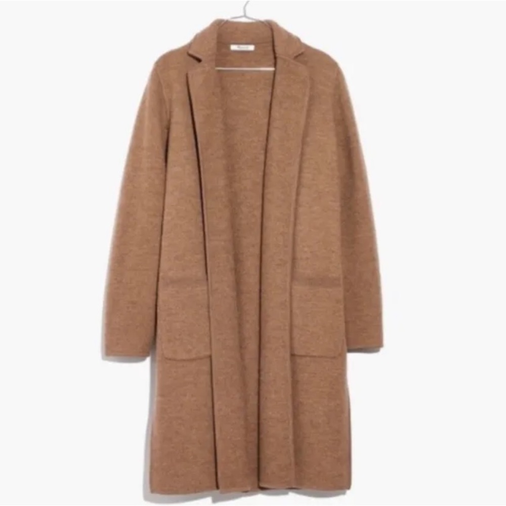 Madewell Camden Sweater Coat in Camel